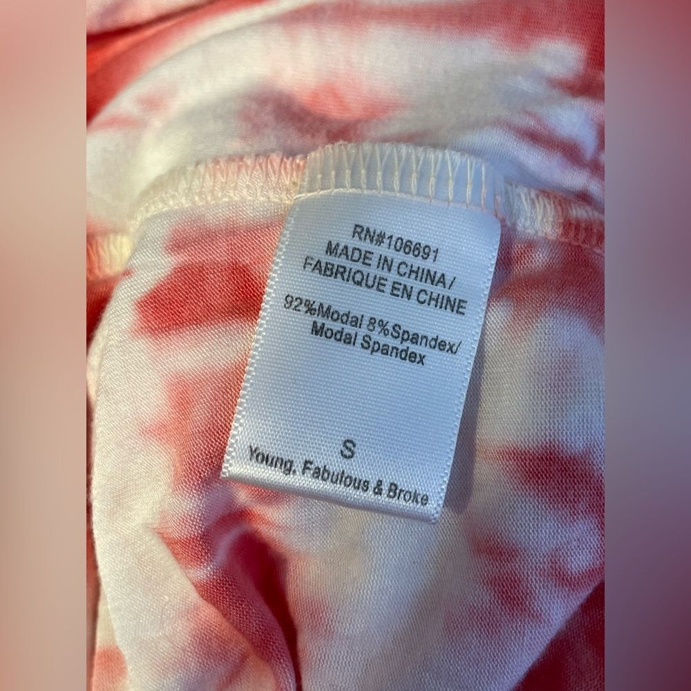 YFB Young Fabulous and Broke Asymmetrical Tie Dye Maxi Dress Small - Picture 8 of 9